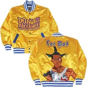 Don't Be a Menace to South Central While Drinkin Headgear Classics Satin Jacket